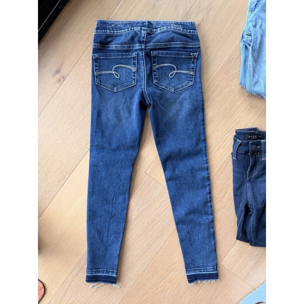 Justice Girls  Jeans Bundle - Soft & Stretchy - Size 8 - 3 Pair